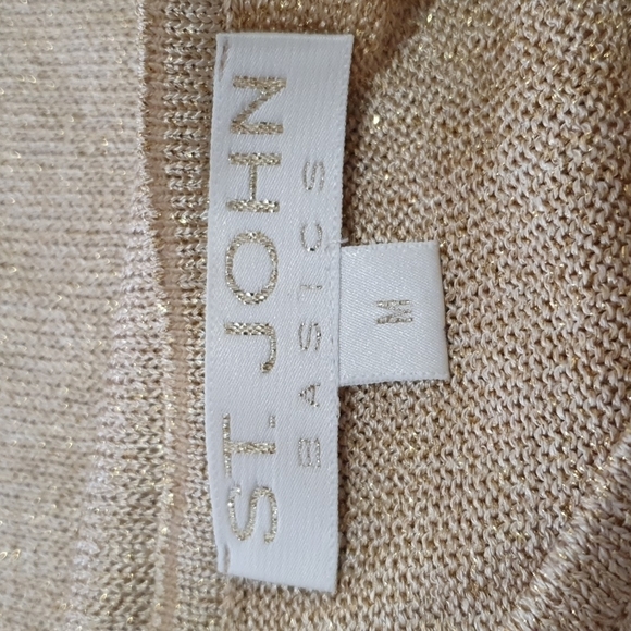 ST JOHN Basic Gold Thread Tank Top - Picture 6 of 8